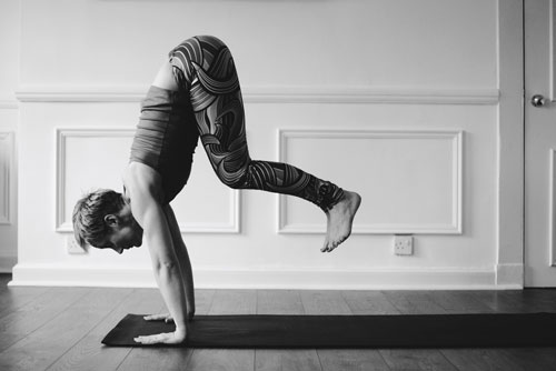 Helen Jumping back on yoga mat